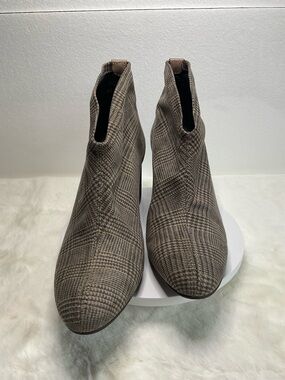 Pedro Miralles Women's Tweed Plaid Ankle Boots Size 41